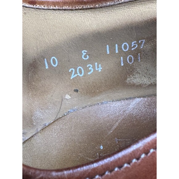 Allen Edmonds Byron Brown Leather Cap Toe Oxford Dress Shoes Men Size 10  E